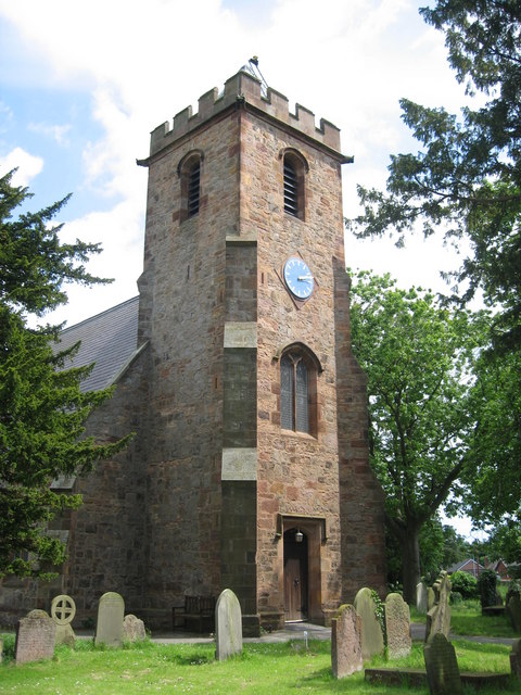 Entrance to Saint Mary's Church in Broughton