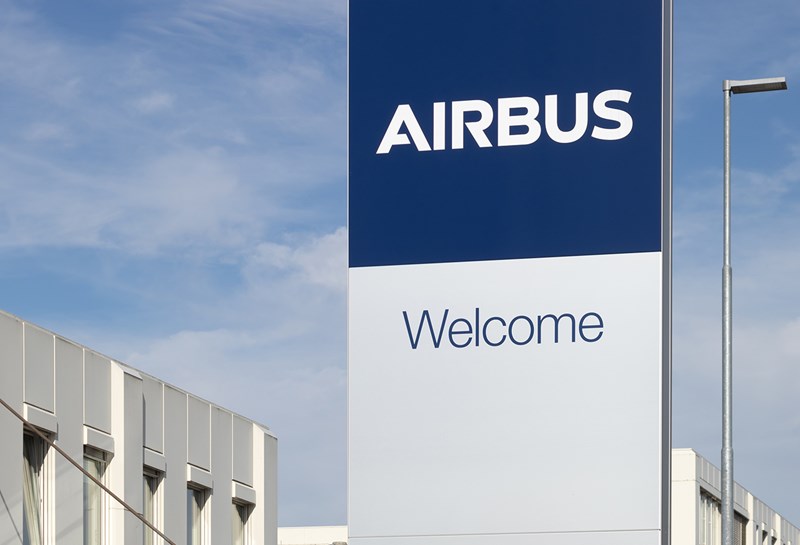 Airbus Signage with the Airbus Logo from the site entrance